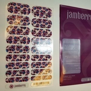 Jamberry Nail Wraps - New - Pink & Purple Peacock